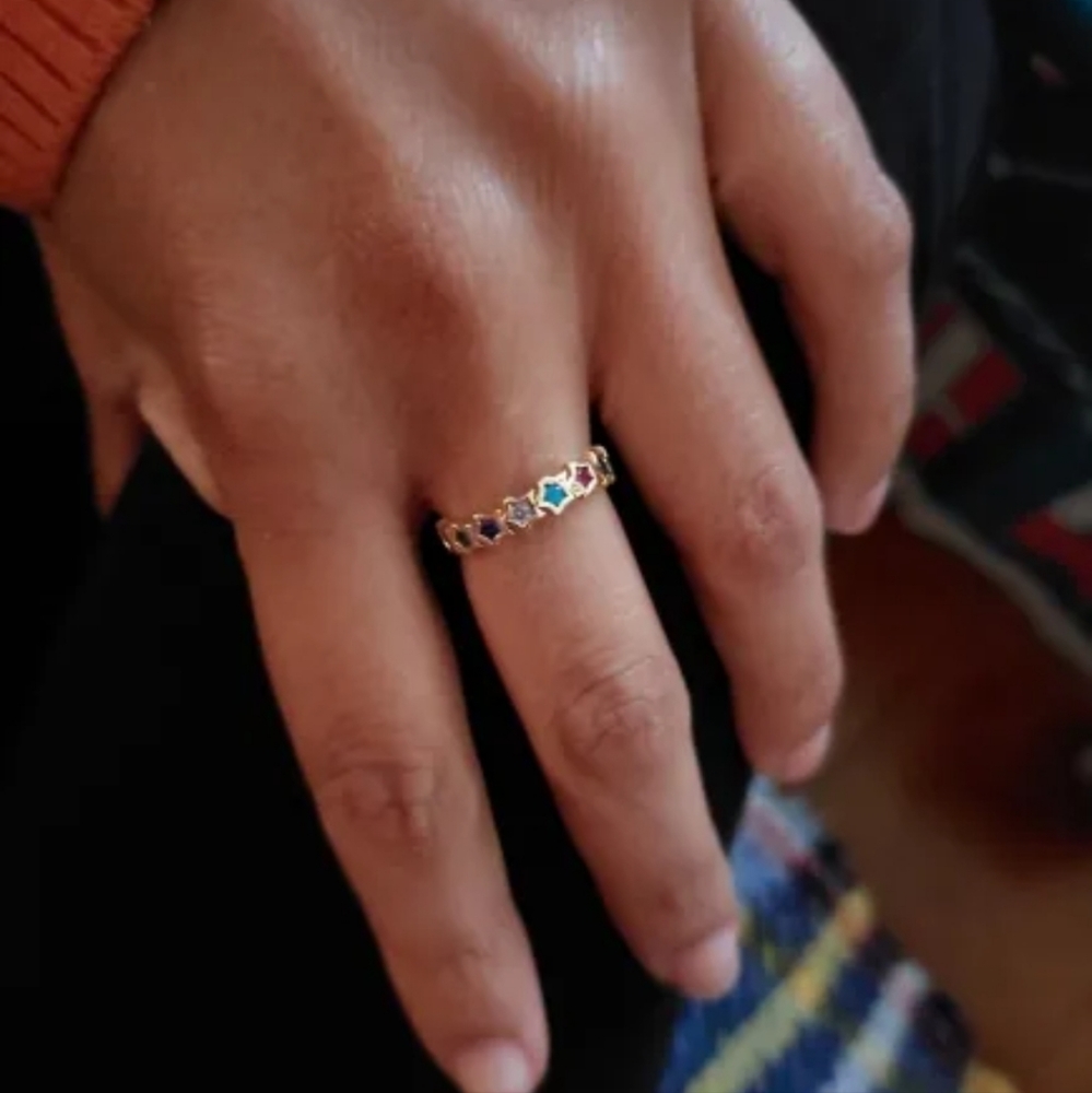 Be Your Own Hero Gold Ring